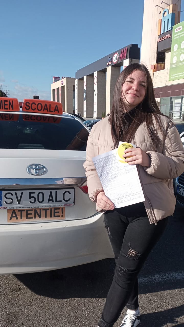 Berculean Gabriela Alecsandra, absolvent AutoStar Drive în Noiembrie 2023